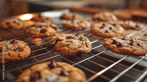 The homemade chocolate cookies photo