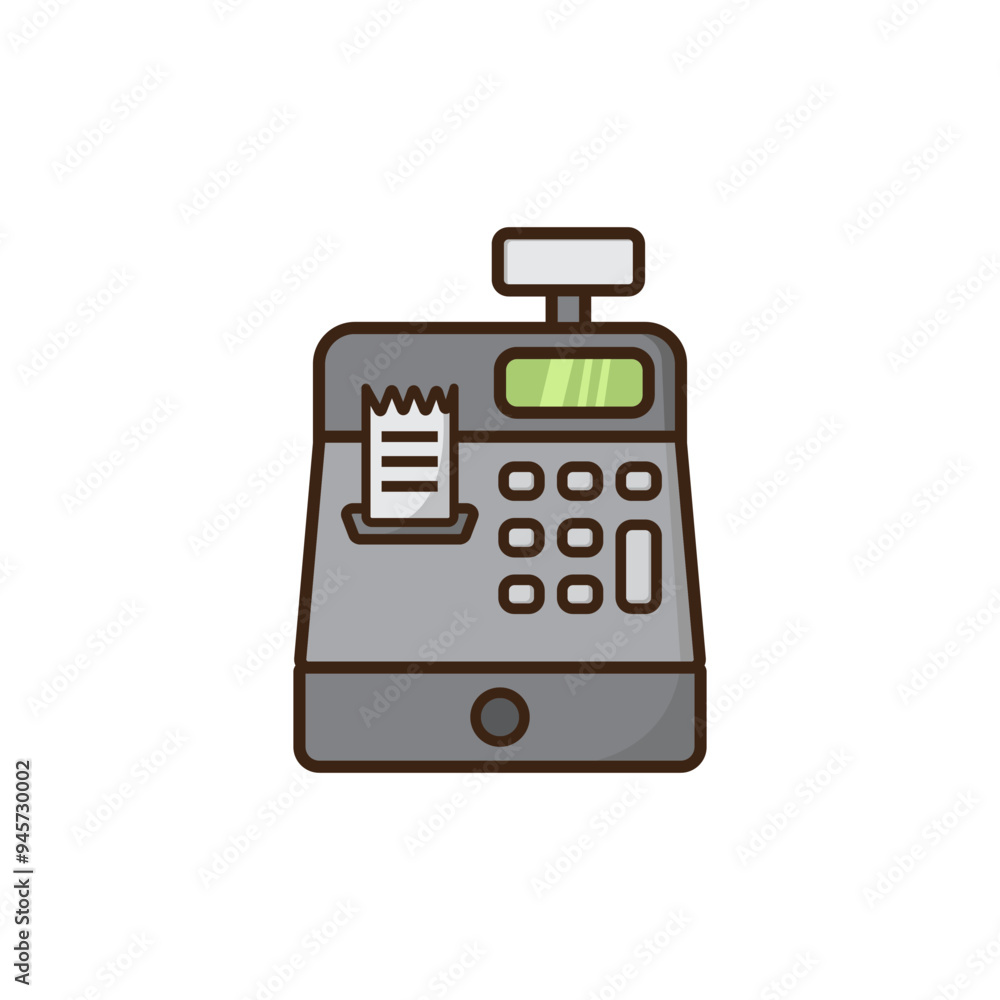 vector illustration of Cash register icon on eps 10 vector illustration of Cash register icon on eps 10