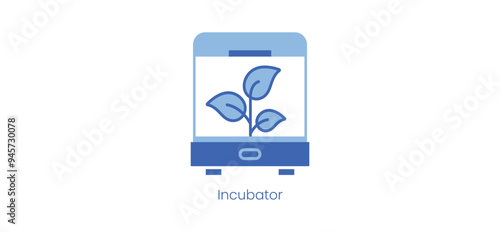 Incubator Vector Icon for Startup and Growth Support