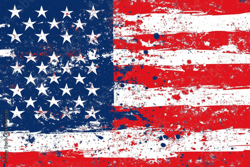 Abstract Us Flag Background