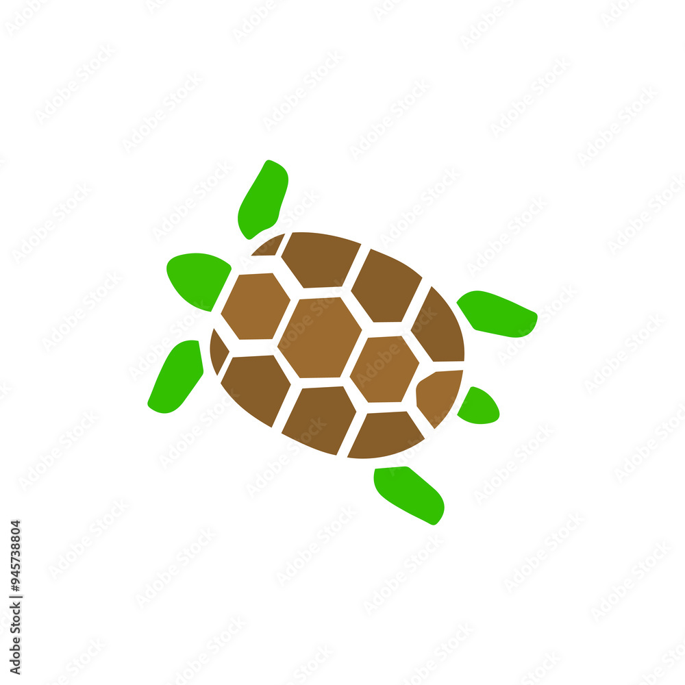Obraz premium turtle icon on a white background, vector illustration