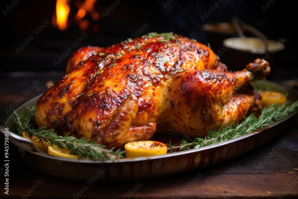 Roasted meat food bird. Roasted meat food bird.