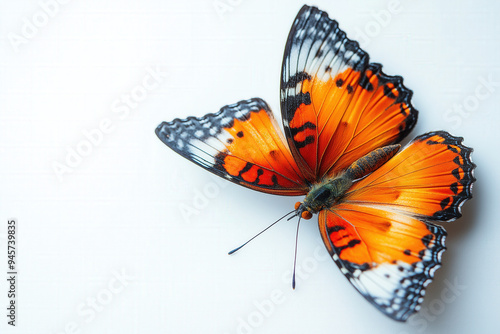 Butterfly On White Background