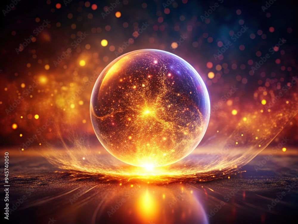 Vibrant pulsing light emanates from a circular glowing orb, casting a warm ethereal ambiance, set against a dark background with subtle particle textures. Vibrant pulsing light emanates from a circular glowing orb, casting a warm ethereal ambiance, set against a dark background with subtle particle textures.