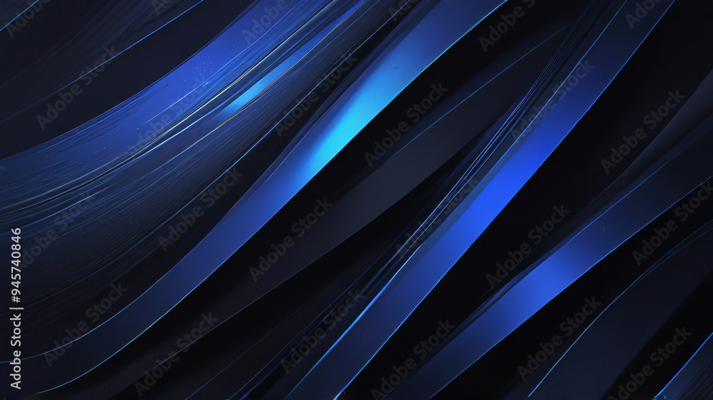 A digital abstract of blue flowing shapes that represent energy and movement, perfect for tech or innovation visuals A digital abstract of blue flowing shapes that represent energy and movement, perfect for tech or innovation visuals