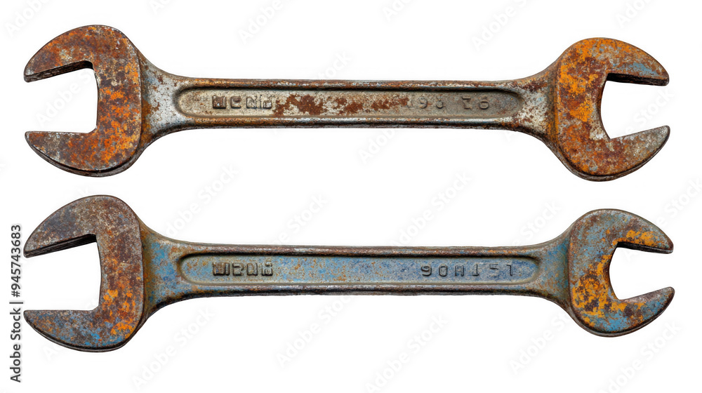 Rusted Old Wrenches Set Rusted Old Wrenches Set