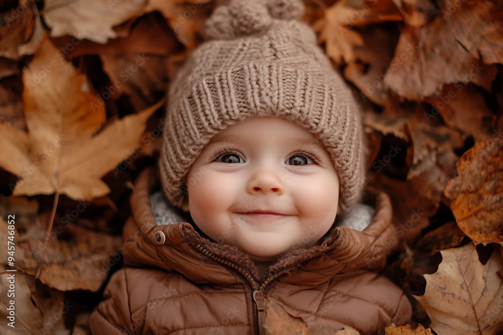 Beautiful autumn portrait, sunny day, park full of fallen foliage, people children pets walking, generative AI Beautiful autumn portrait, sunny day, park full of fallen foliage, people children pets walking, generative AI