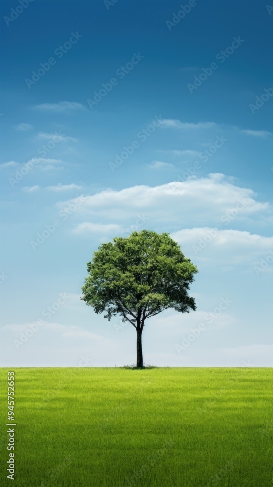 A tree on clear lawn nature landscape outdoors. A tree on clear lawn nature landscape outdoors.