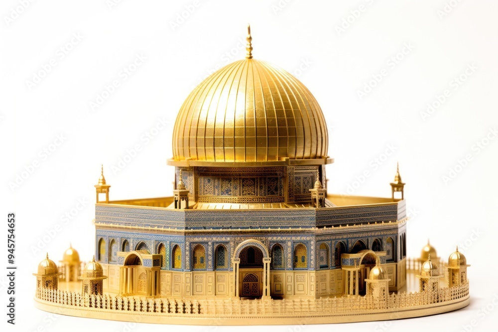 Naklejka premium Dome of the rock dome architecture building.