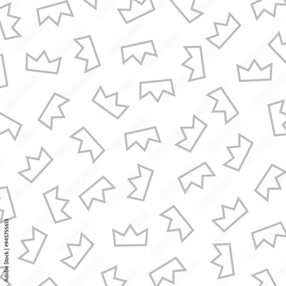 King Crown Pattern Gray White Color Background King Crown Pattern Gray White Color Background