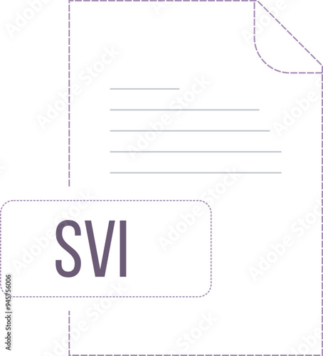 SVI icon black dashed outline v1 photo