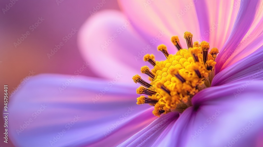 A close-up of a cosmos flower, its petals delicate and vibrant, A close-up of a cosmos flower, its petals delicate and vibrant,