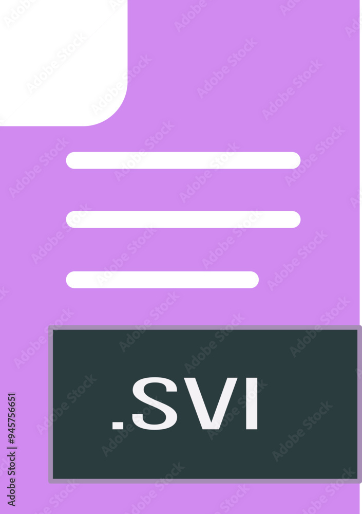 SVI File format icon outline and fill SVI File format icon outline and fill