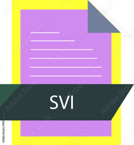 SVI File format icon modern design photo