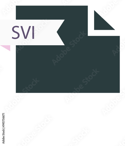 SVI File format icon roe color fill
