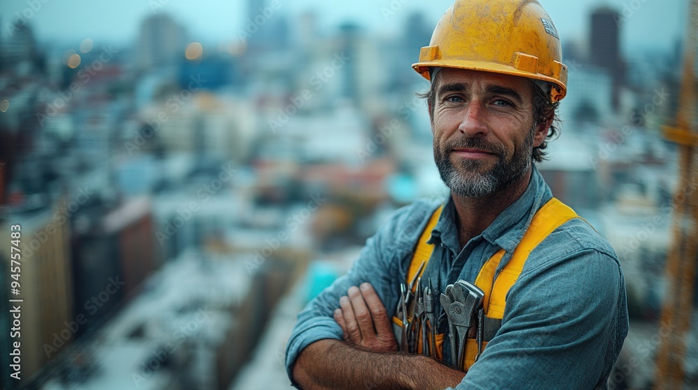 Construction Worker in the City Construction Worker in the City