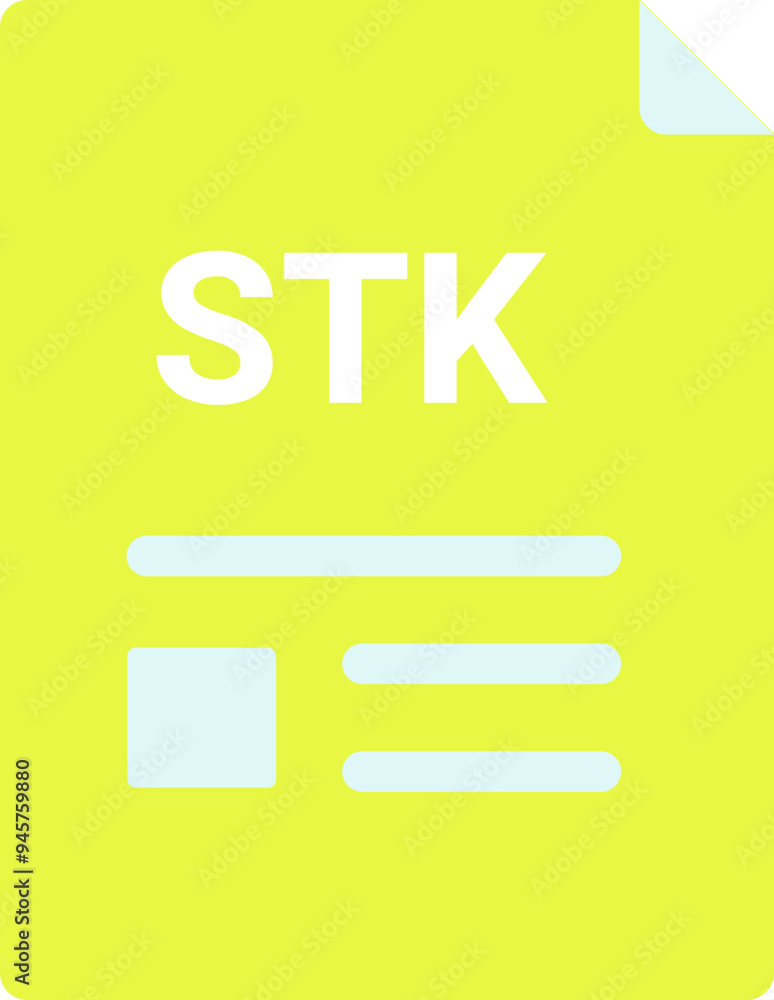 STK with deep and minimal colors and folded icon STK with deep and minimal colors and folded icon