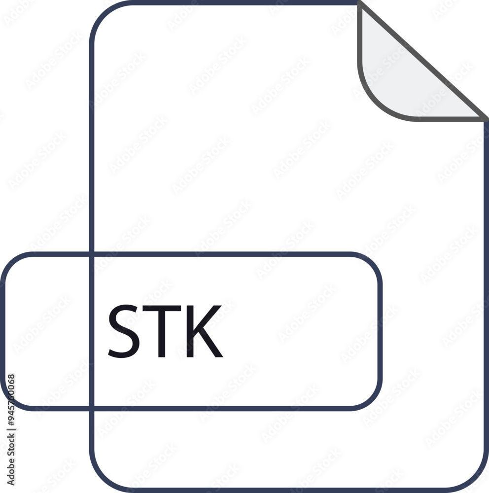 STK File extension icon RAW thicker outline STK File extension icon RAW thicker outline