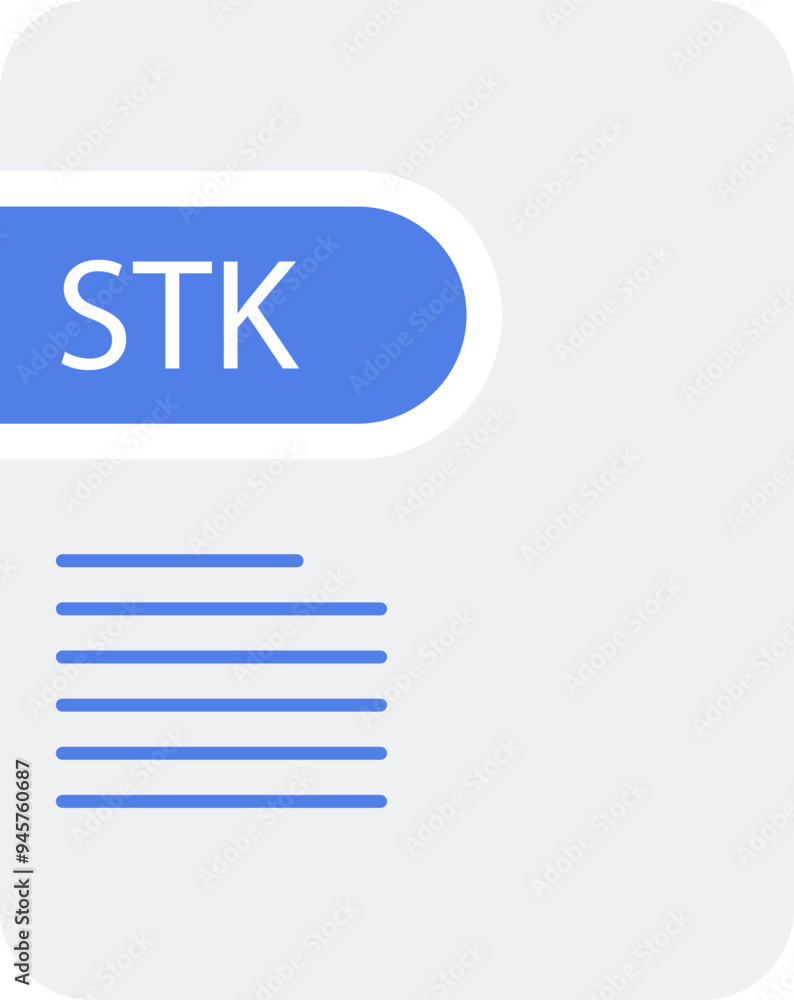 STK File icon deep and minimal STK File icon deep and minimal