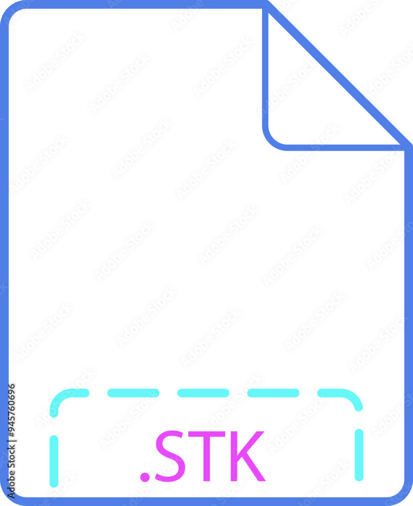 STK File icon deep rounded outline STK File icon deep rounded outline