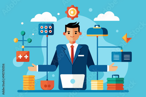 Reorganization or reorg to adjust, allocate resources, change team structure for efficiency, restructure organization, department and job roles concept, businessman ceo reorganize employee role chart.