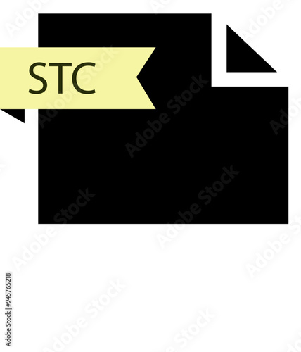 STC File format icon roe color fill