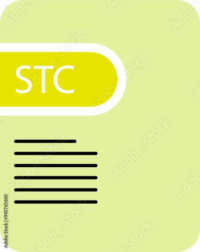 STC File icon deep and minimal