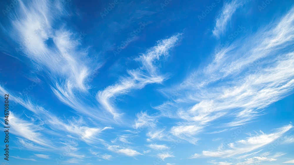A clear blue sky with a few wispy cirrus clouds high above, symbolizing freedom and vastness. A clear blue sky with a few wispy cirrus clouds high above, symbolizing freedom and vastness.