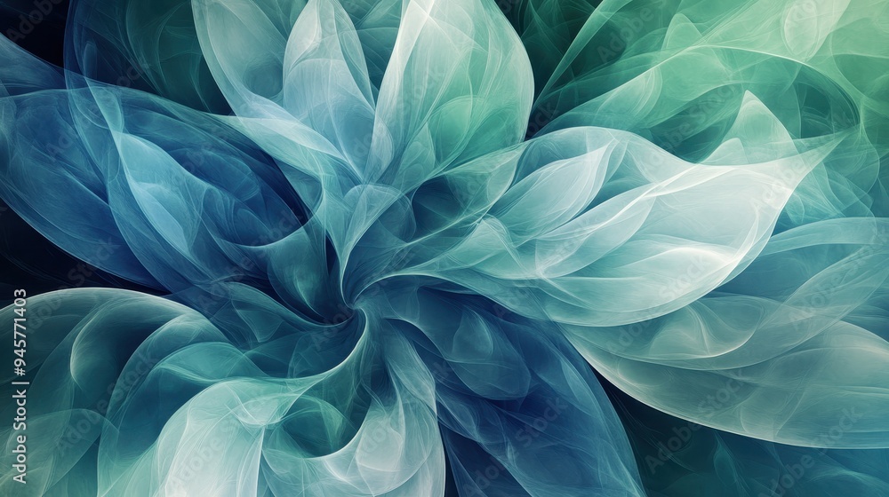 Abstract Swirling Blue and Green Fluid Background for Design Abstract Swirling Blue and Green Fluid Background for Design