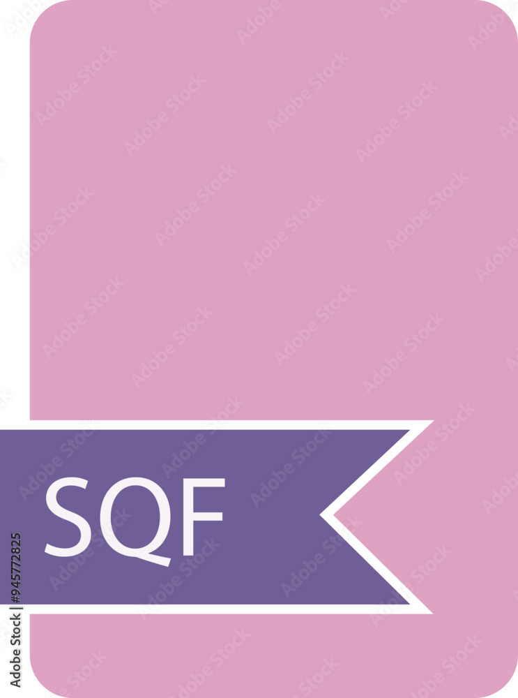 SQF File format icon label contour SQF File format icon label contour