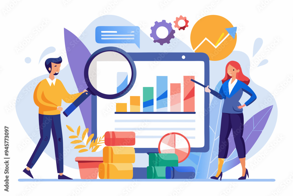 Market research, marketing or advertising survey to launch product, competitors research or social media report marketing report concept, business people look at magnify market data chart and graph.
Market research, marketing or advertising survey to launch product, competitors research or social media report marketing report concept, business people look at magnify market data chart and graph.