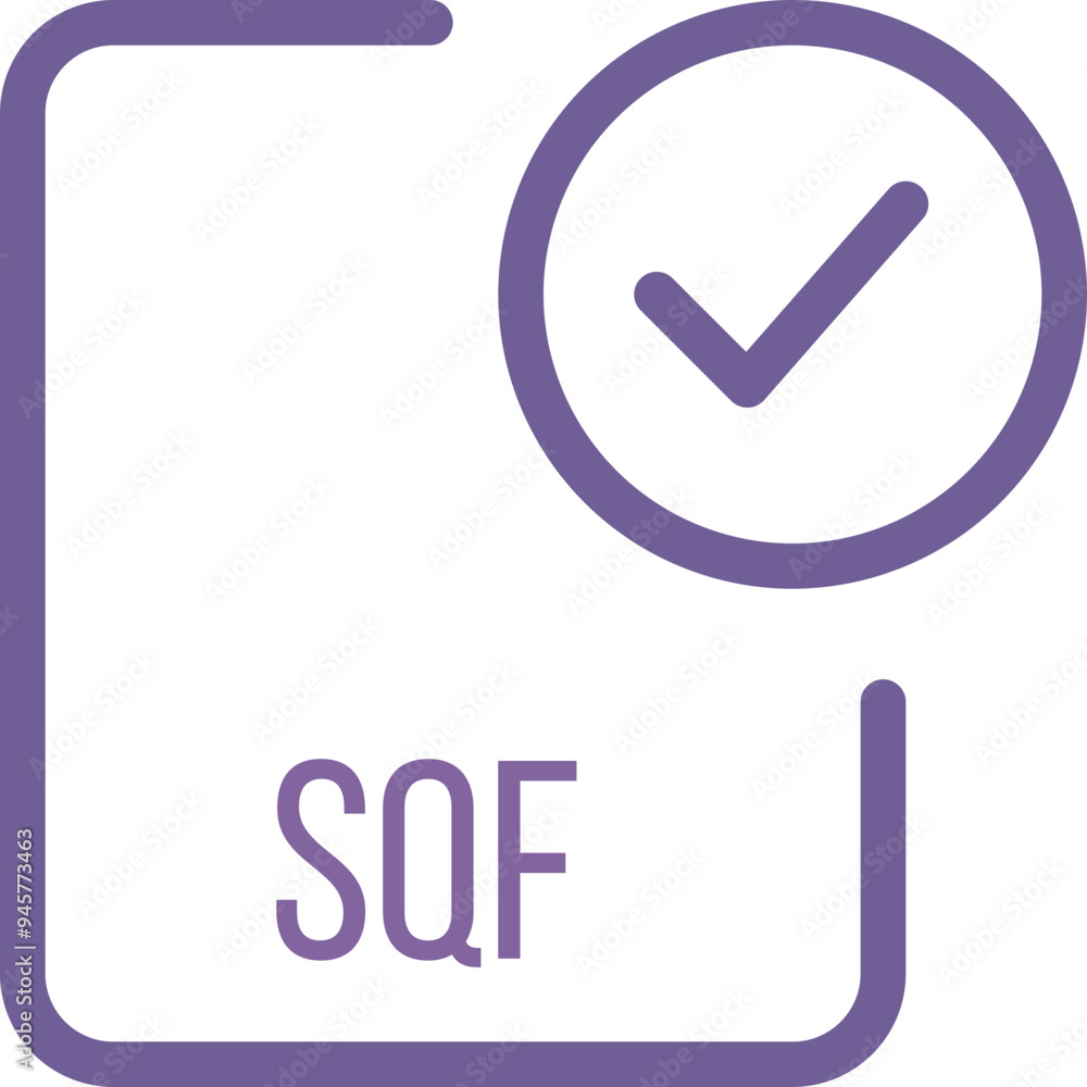 SQF File icon with checked mark SQF File icon with checked mark
