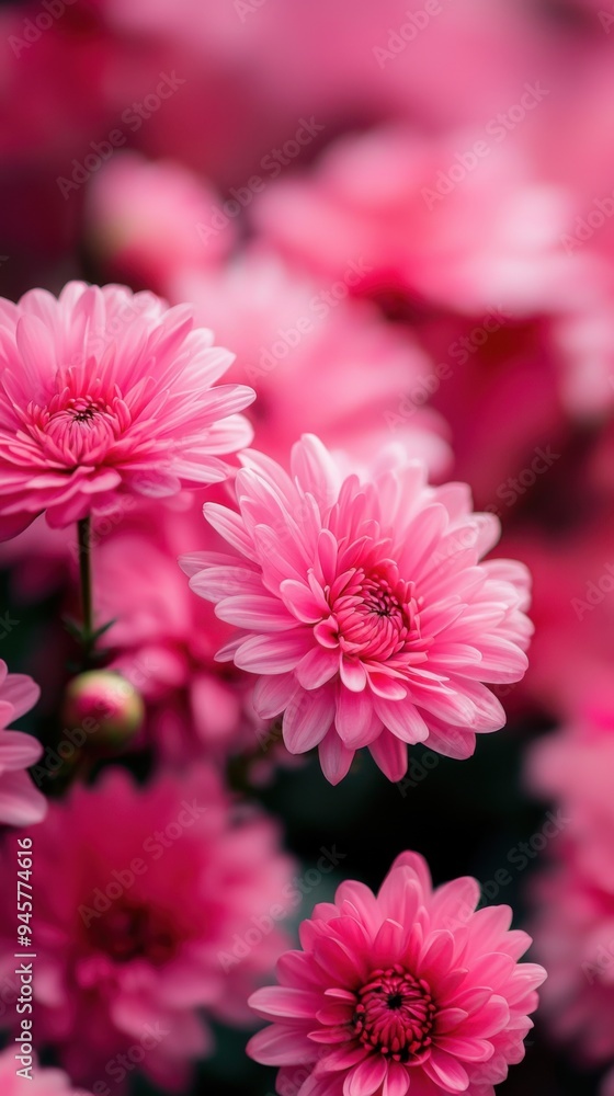 Vibrant pink flowers blooming in a lush garden, embodying beauty and freshness in nature during springtime. Vibrant pink flowers blooming in a lush garden, embodying beauty and freshness in nature during springtime.