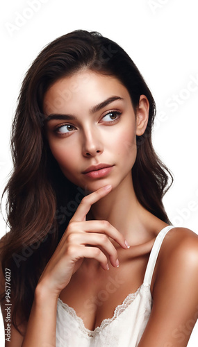 Portrait of a woman png background