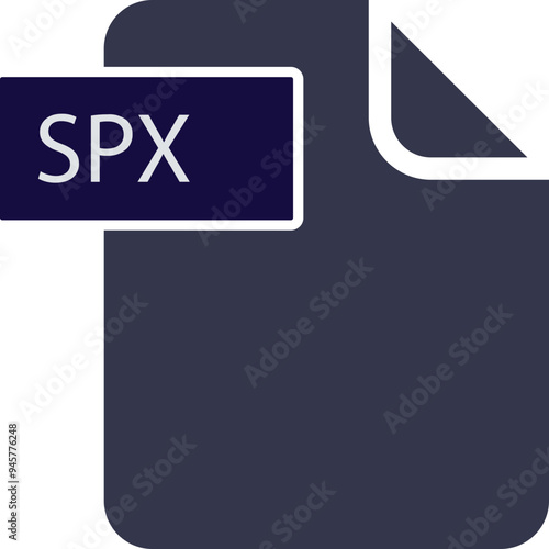 SPX File format icon rounded and spacing