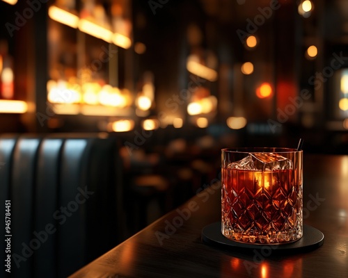 Exclusive access to a membersonly speakeasy, offering handcrafted cocktails and an intimate atmosphere, exclusive, concept of hidden luxury photo