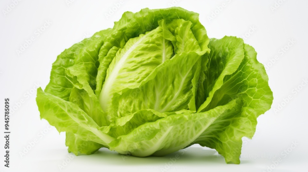 A vibrant and close-up shot of fresh green lettuce with vividly detailed textures, perfect for showcasing fresh produce and healthy eating in a visually appealing way. A vibrant and close-up shot of fresh green lettuce with vividly detailed textures, perfect for showcasing fresh produce and healthy eating in a visually appealing way.