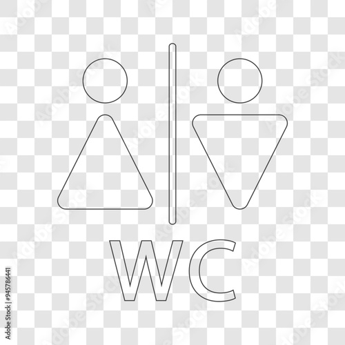 toilet icon on a white background