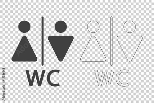 toilet icon on a white background