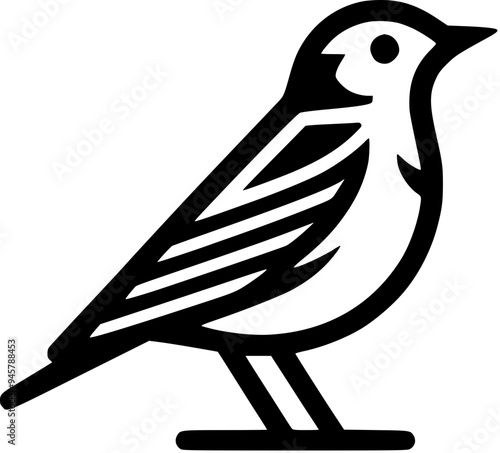 bird on a white background Generative AI