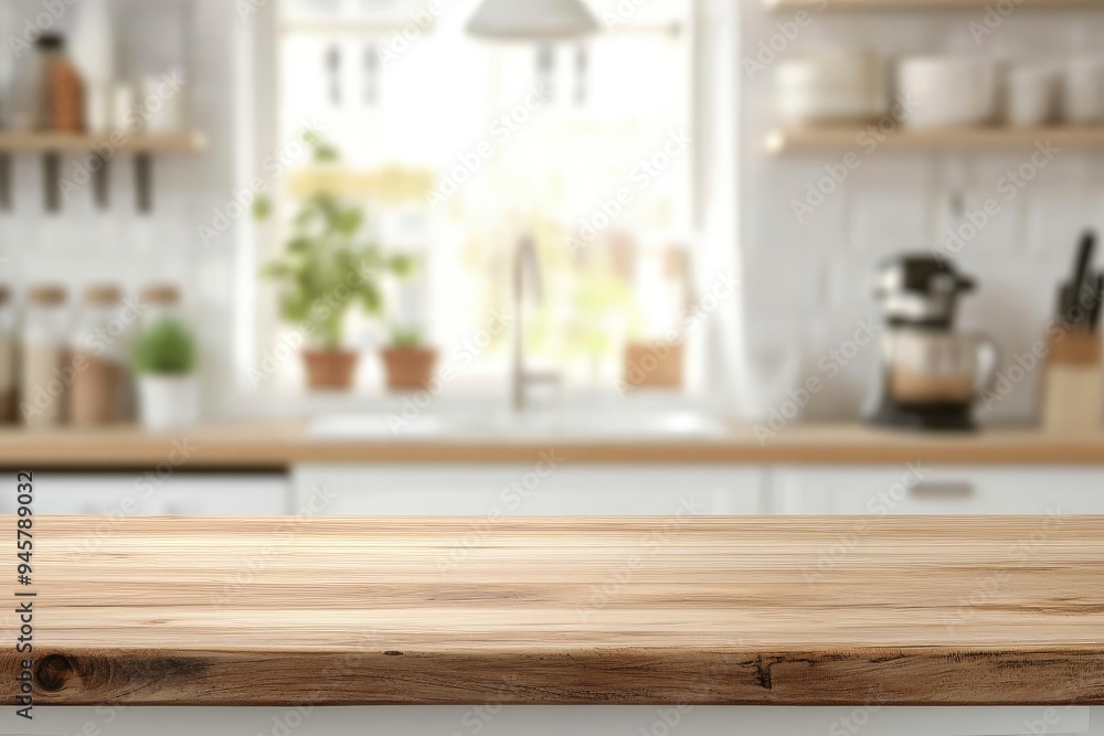kitchen table background, wood counter top on blur of white clean abstract home interior with bokeh. used for display or montage your wooden for dining background. table banner , ai kitchen table background, wood counter top on blur of white clean abstract home interior with bokeh. used for display or montage your wooden for dining background. table banner , ai
