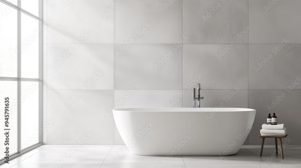 A modern bathroom with a tile wall covered in small, iridescent glass tiles that catch the light and create a shimmering effect A modern bathroom with a tile wall covered in small, iridescent glass tiles that catch the light and create a shimmering effect