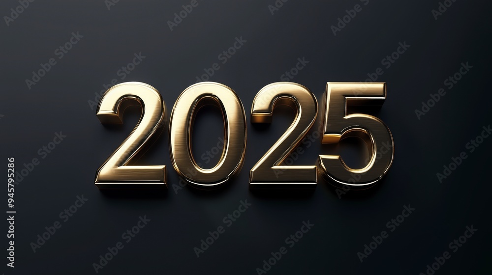 A 3D rendering of the year A 3D rendering of the year