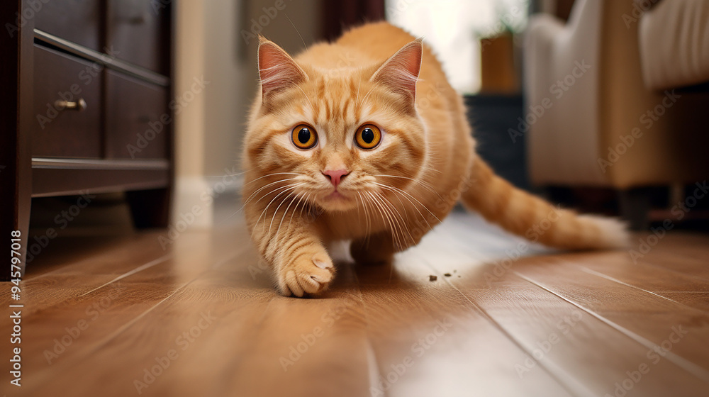 The Cat Hunts at Home: Lop-Eared Ginger Face The Cat Hunts at Home: Lop-Eared Ginger Face