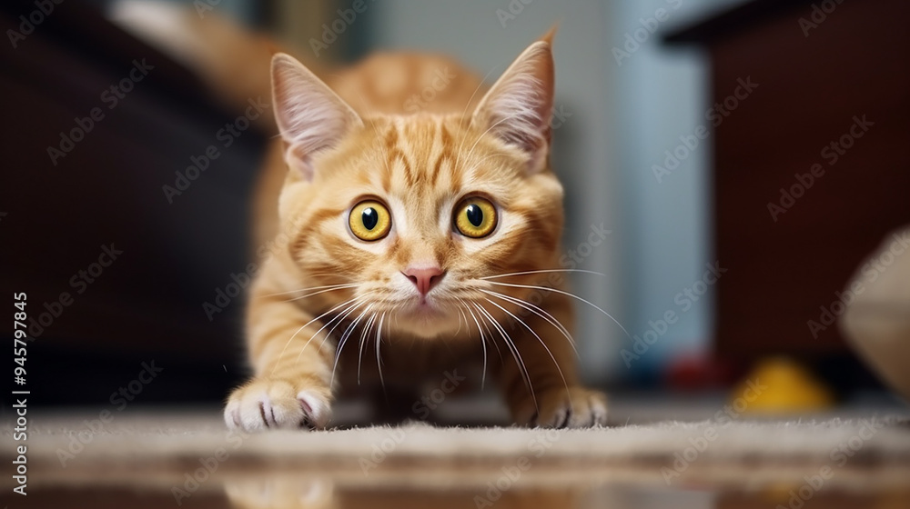 The Cat Hunts at Home: Lop-Eared Ginger Face The Cat Hunts at Home: Lop-Eared Ginger Face