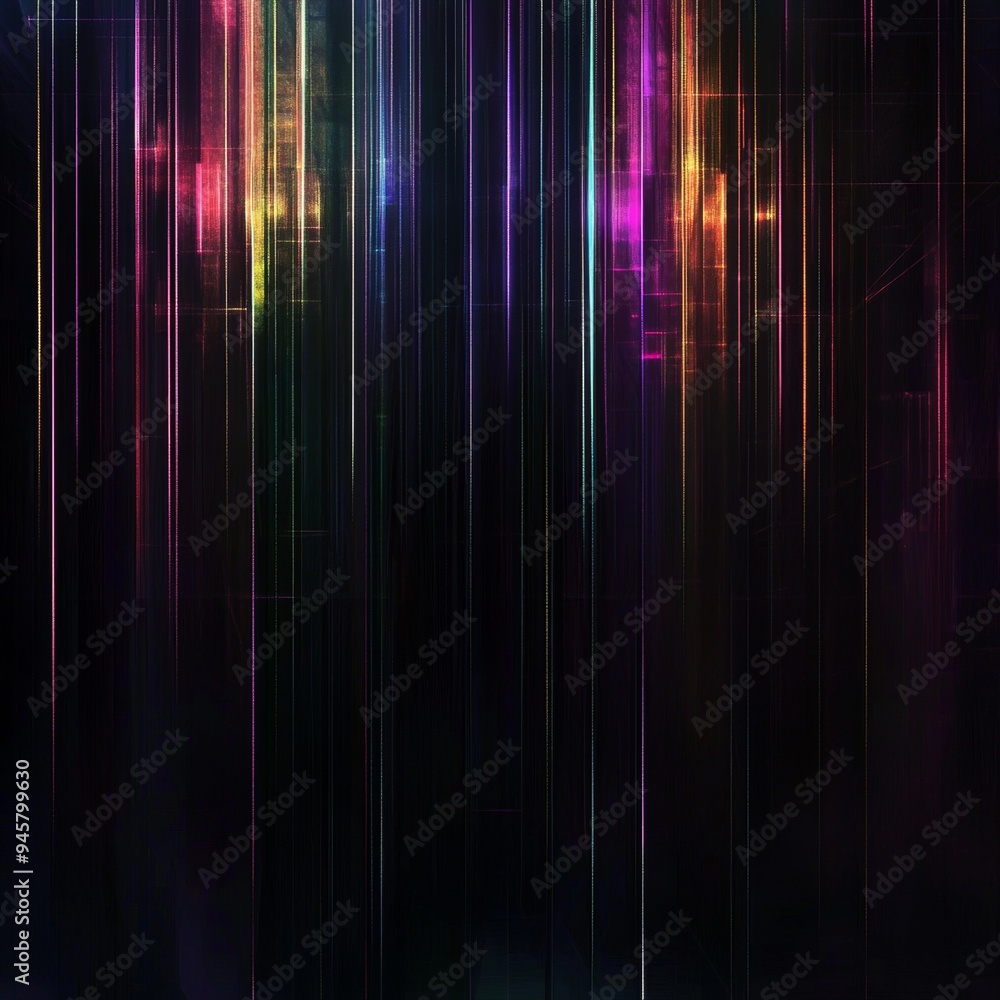 Luminous lines forming a simple, abstract pattern, each line a different vibrant color, set against a dark background, glowing softly, digital art, minimalist. Luminous lines forming a simple, abstract pattern, each line a different vibrant color, set against a dark background, glowing softly, digital art, minimalist.