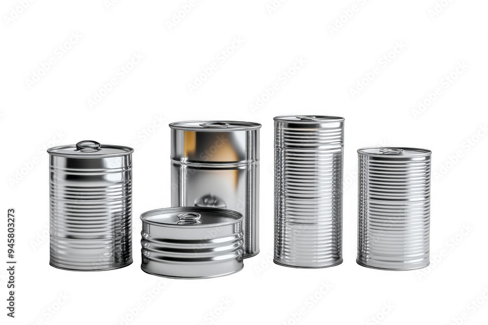 Shiny Metal Tin Cans Shiny Metal Tin Cans