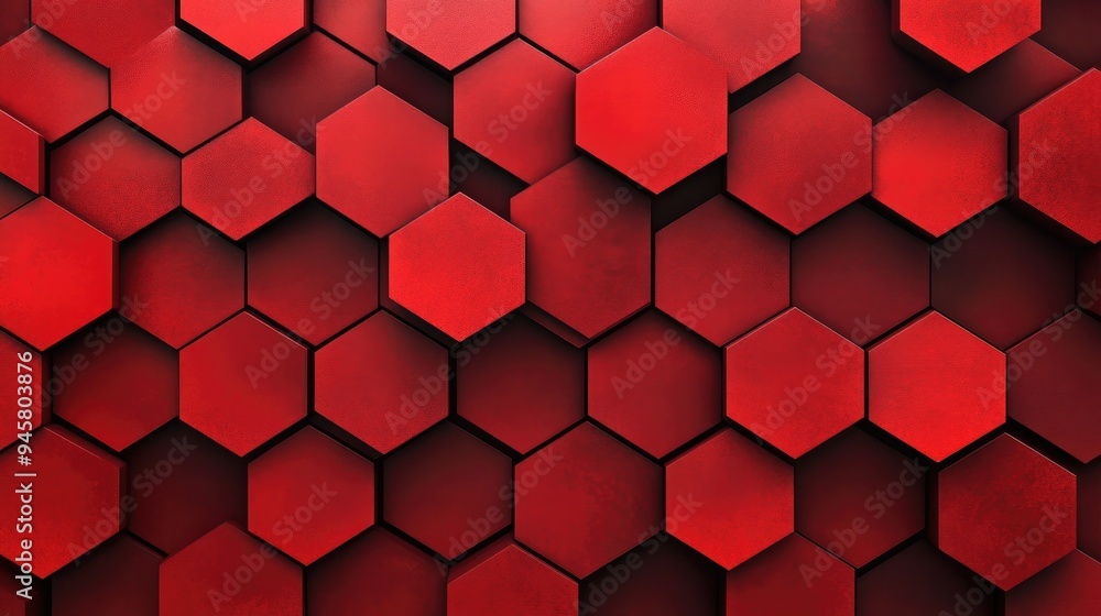 A background with red hexagons of varying sizes and shades, creating depth and texture, A background with red hexagons of varying sizes and shades, creating depth and texture,