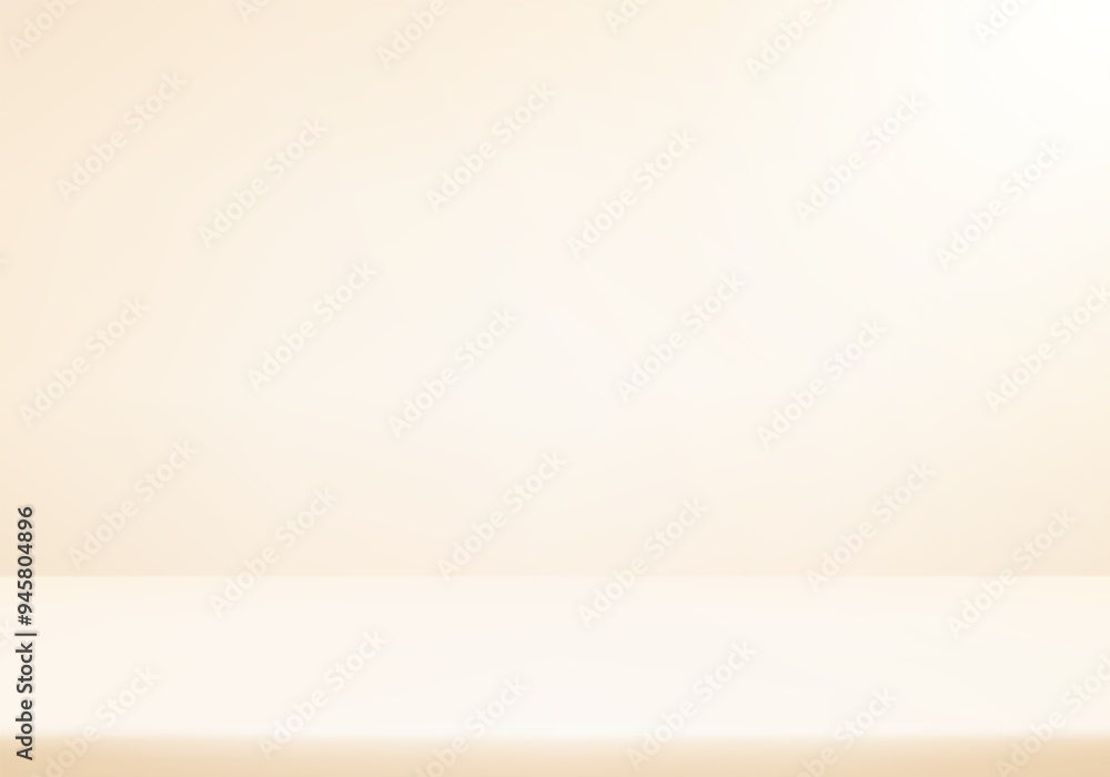 Cream wall Background. Minimal 3d shelf. Room in the 3d. Space for selling products on the website. Cream Background Empty Room Studio with table. Vector illustration. Cream wall Background. Minimal 3d shelf. Room in the 3d. Space for selling products on the website. Cream Background Empty Room Studio with table. Vector illustration.
