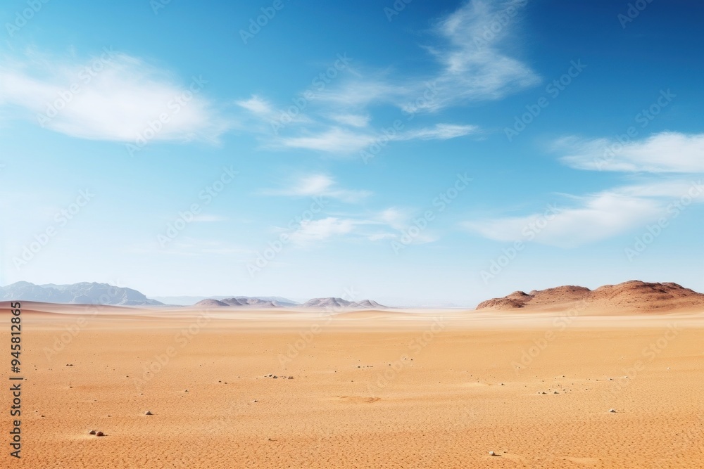 Clear desert sky landscape outdoors. Clear desert sky landscape outdoors.